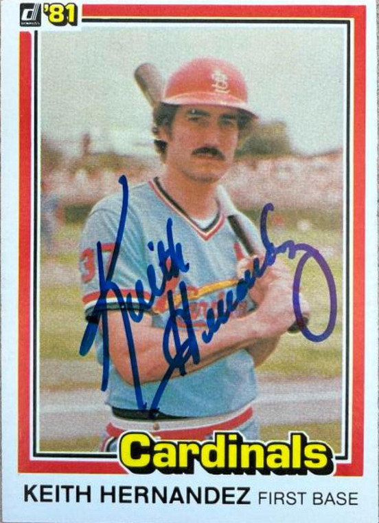 Keith Hernandez Autographed 1981 Donruss #67