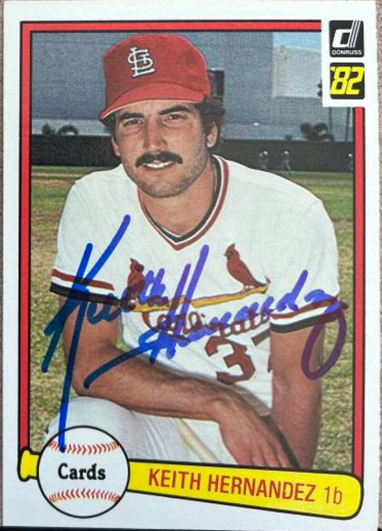Keith Hernandez Autographed 1982 Donruss #278
