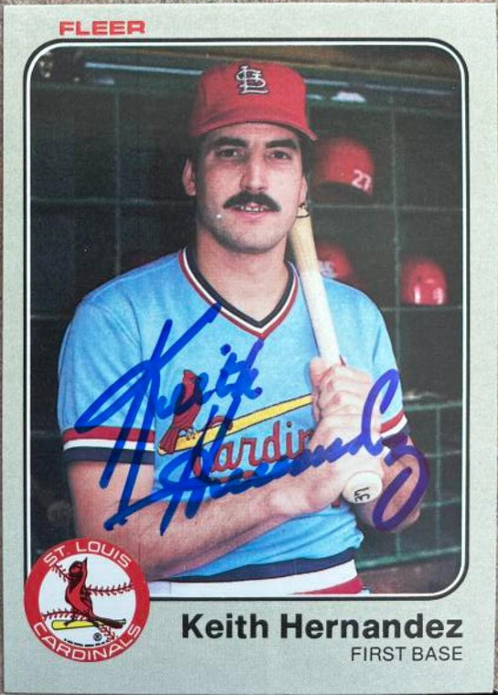 Keith Hernandez Autographed 1983 Fleer #8