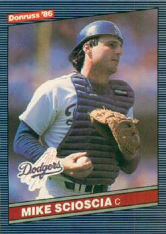 1986 Donruss #93 Mike Scioscia NM-MT Los Angeles Dodgers 