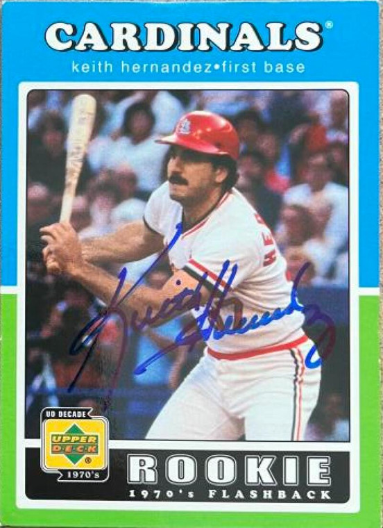 Keith Hernandez Autographed 2001 Upper Deck Decade 1970's #109 RF