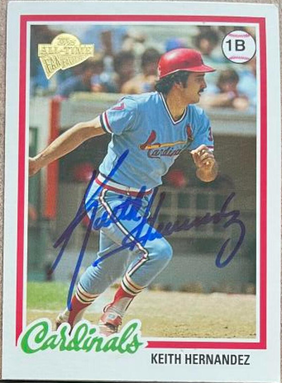 Keith Hernandez Autographed 2004 Topps All-Time Fan Favorites #33
