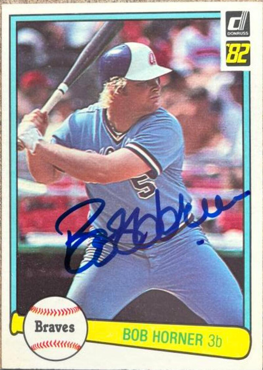Bob Horner Autographed 1982 Donruss #173