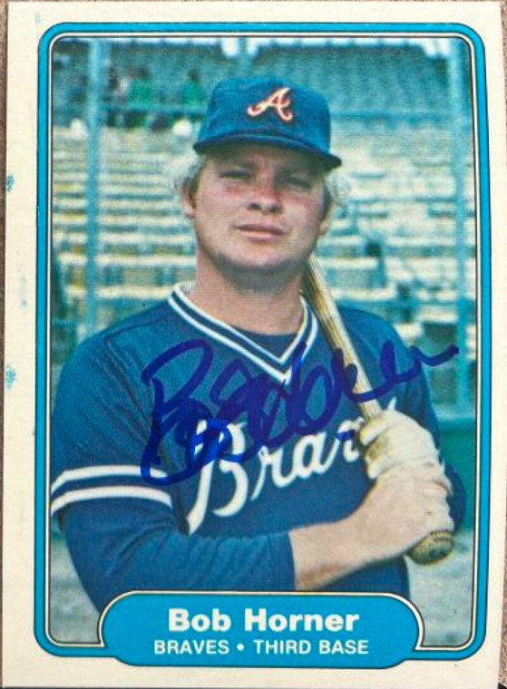 Bob Horner Autographed 1982 Fleer #436