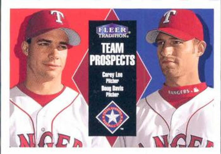 2000 Fleer Tradition #359 Corey Lee/Doug Davis NM/MT Texas Rangers 