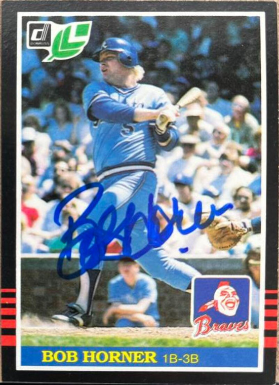 Bob Horner Autographed 1985 Leaf #240
