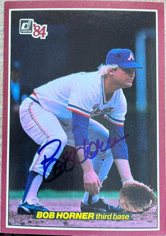 Bob Horner Autographed 1984 Donruss Action All-Stars #10