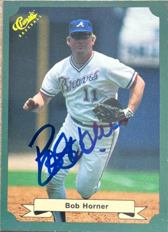 Bob Horner Autographed 1987 Classic #38