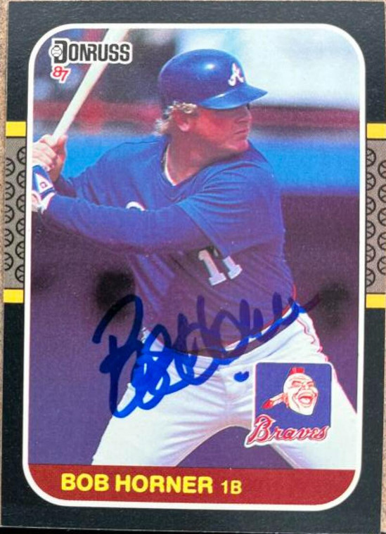 Bob Horner Autographed 1987 Donruss #389