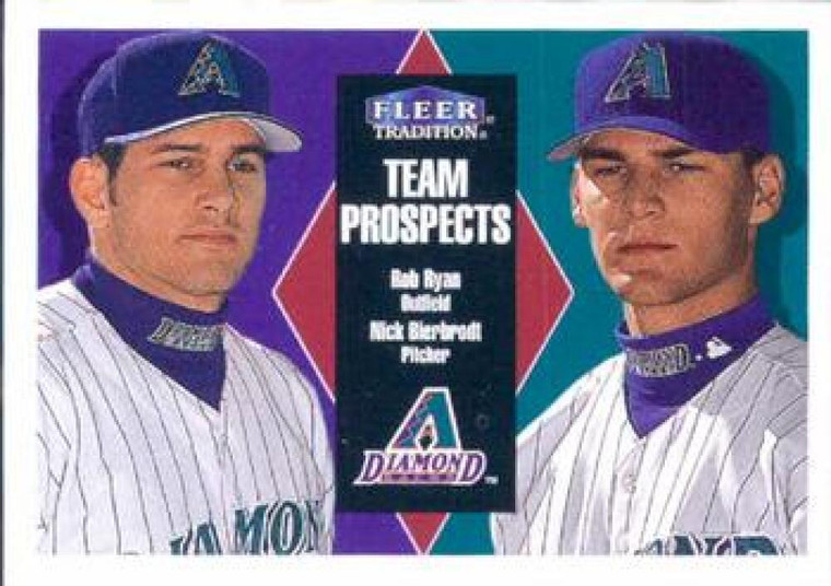2000 Fleer Tradition #389 Nick Bierbrodt/Rob Ryan NM/MT Arizona Diamondbacks 