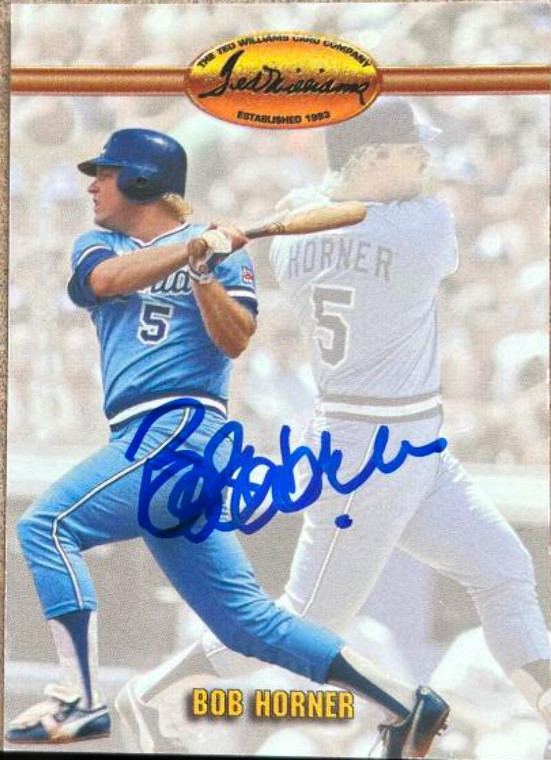 Bob Horner Autographed 1993 Ted Williams Card Company #47