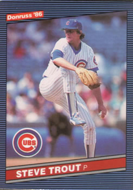 1986 Donruss #117 Steve Trout NM-MT Chicago Cubs 