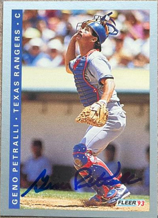 Geno Petralli Autographed 1993 Fleer #689