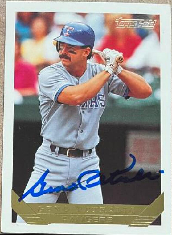 Geno Petralli Autographed 1993 Topps Gold #332