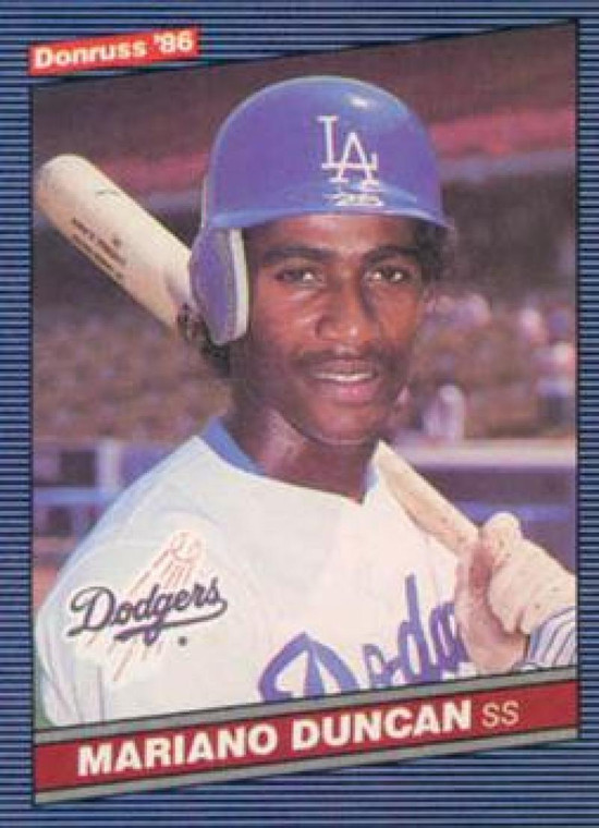 1986 Donruss #128 Mariano Duncan NM-MT RC Rookie Los Angeles Dodgers 