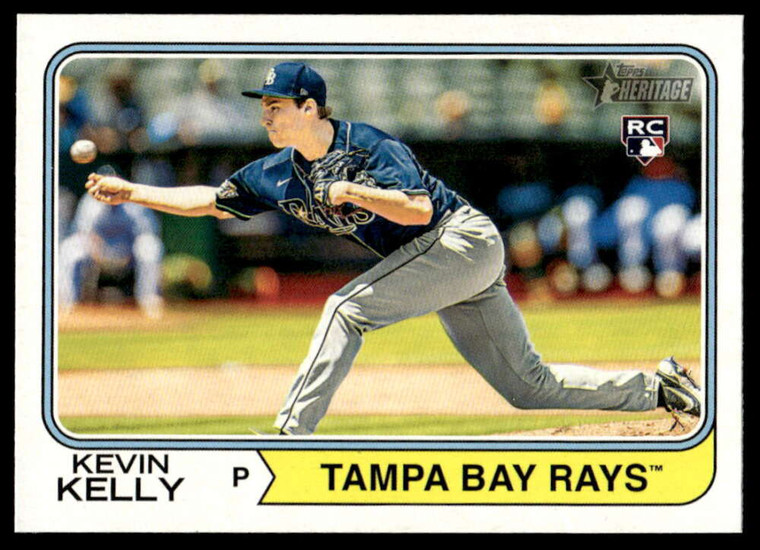 2023 Topps Heritage High Number #517 Kevin Kelly NM-MT RC Rookie Tampa Bay Rays 
