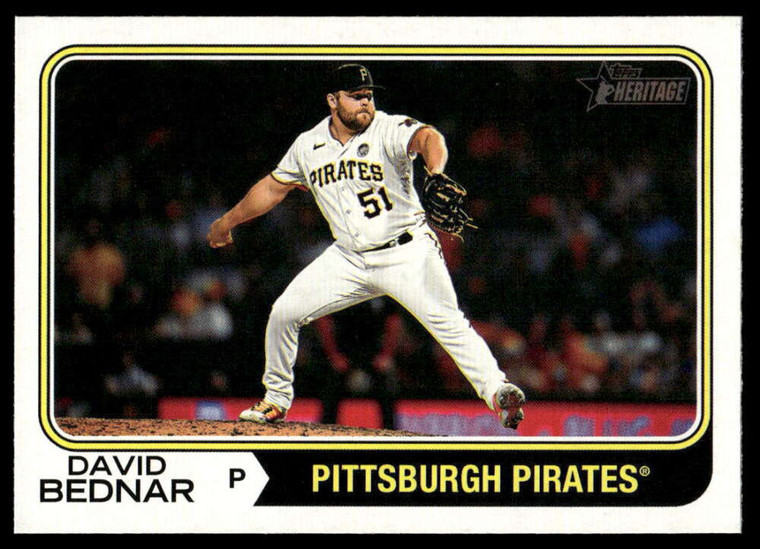 2023 Topps Heritage High Number #547 David Bednar NM-MT Pittsburgh Pirates 