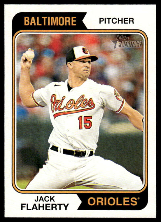 2023 Topps Heritage High Number #571 Jack Flaherty NM-MT Baltimore Orioles 