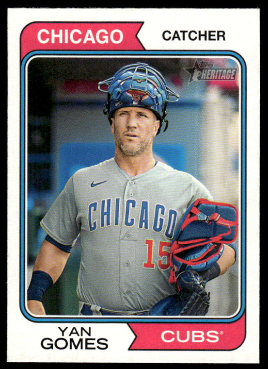 2023 Topps Heritage High Number #605 Yan Gomes NM-MT Chicago Cubs 