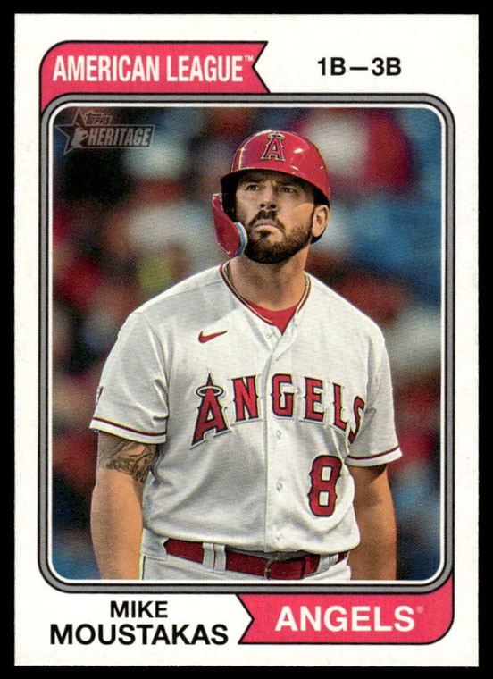 2023 Topps Heritage High Number #638 Mike Moustakas NM-MT Los Angeles Angels 