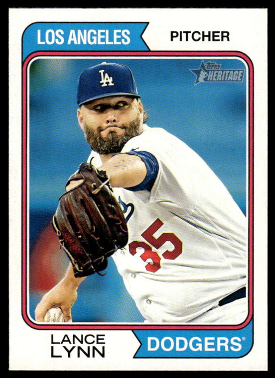 2023 Topps Heritage High Number #658 Lance Lynn NM-MT Los Angeles Dodgers 