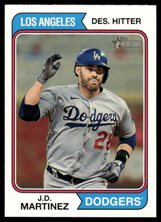 2023 Topps Heritage High Number #662 J.D. Martinez NM-MT Los Angeles Dodgers 