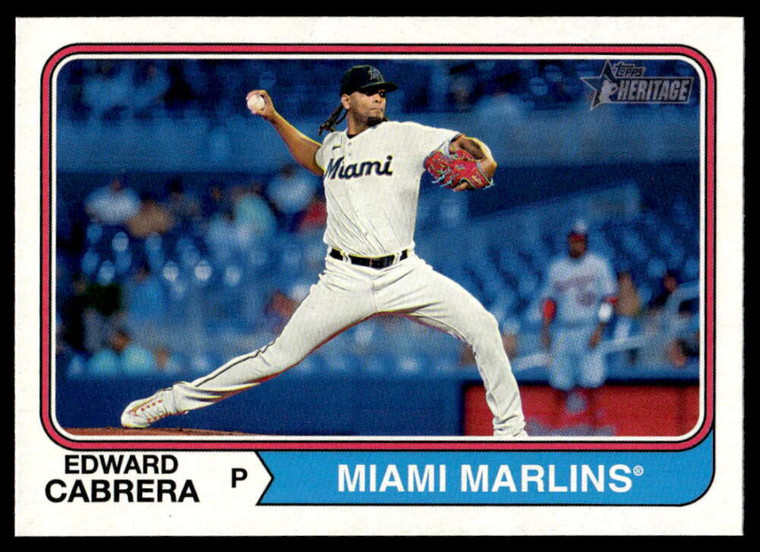 2023 Topps Heritage High Number #665 Edward Cabrera NM-MT Miami Marlins 