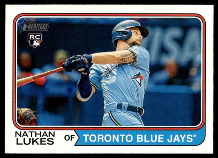 2023 Topps Heritage High Number #667 Nathan Lukes NM-MT RC Rookie Toronto Blue Jays 