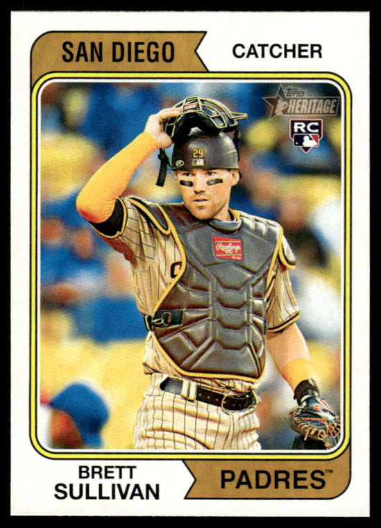 SOLD 147090 2023 Topps Heritage High Number #690 Brett Sullivan NM-MT RC Rookie San Diego Padres 