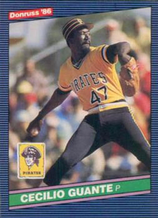 1986 Donruss #142 Cecilio Guante NM-MT Pittsburgh Pirates 