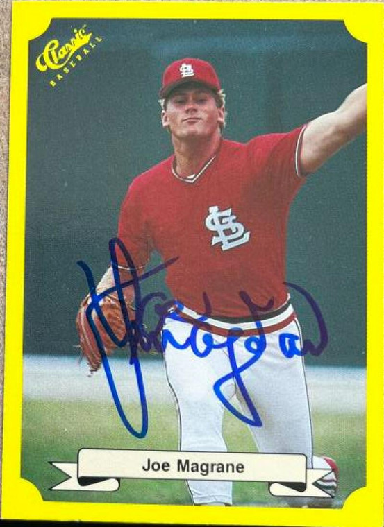 Joe Magrane Autographed 1987 Classic Update Yellow #117 Green Back