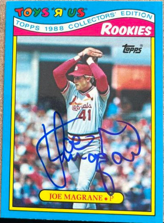 Joe Magrane Autographed 1988 Topps Toys R Us Rookies #15