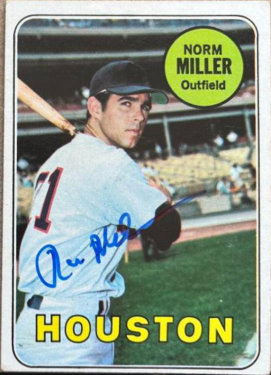 Norm Miller Autographed 1969 Topps #76