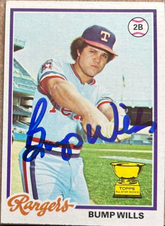 Bump Wills Autographed 1978 Topps #23