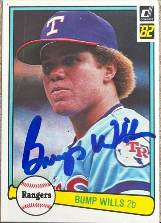 Bump Wills Autographed 1982 Donruss #289