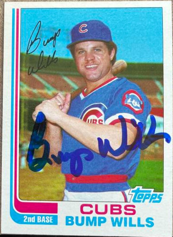 Bump Wills Autographed 1982 Topps Traded #129T