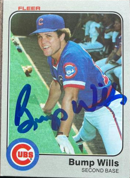 Bump Wills Autographed 1983 Fleer #511