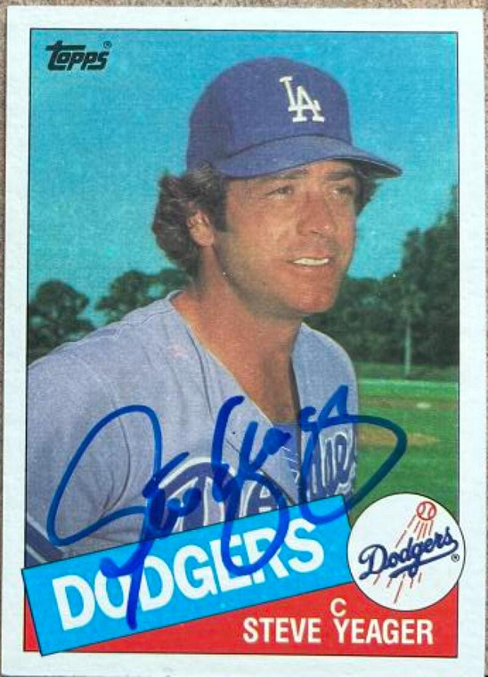 Steve Yeager Autographed 1985 Topps #148