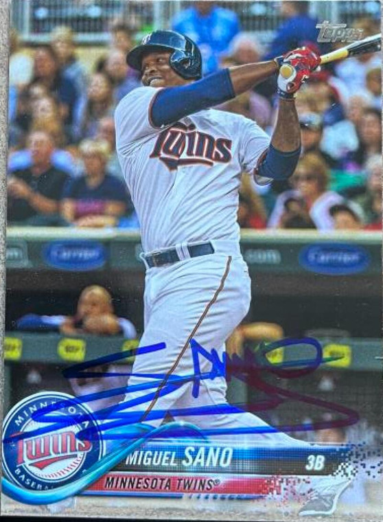 Miguel Sano Autographed 2018 Topps #288