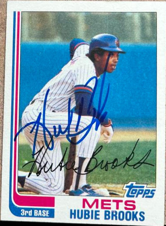 Hubie Brooks Autographed 1982 Topps #494