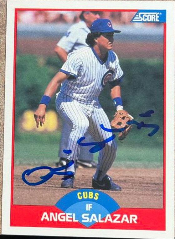 Argenis Salazar Autographed 1989 Score #527