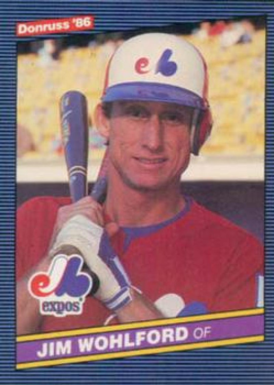 1986 Donruss #157 Jim Wohlford NM-MT Montreal Expos 