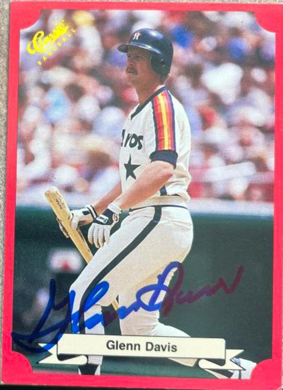 Glenn Davis Autographed 1988 Classic Red #182