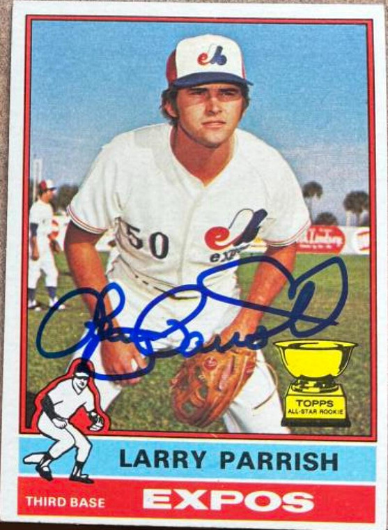 Larry Parrish Autographed 1976 Topps #141 Montreal Expos RC