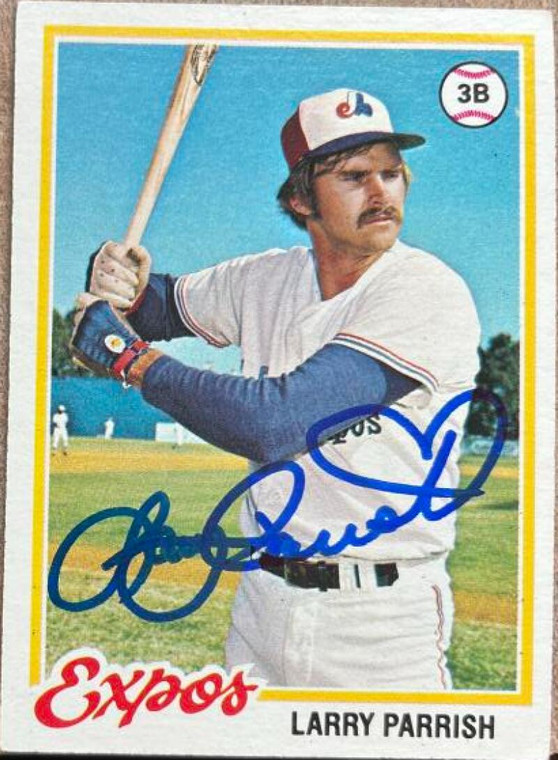 Larry Parrish Autographed 1978 Topps #294