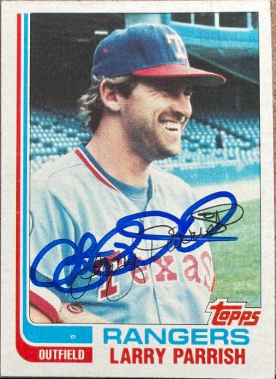 Larry Parrish Autographed 1982 Topps Traded #86T