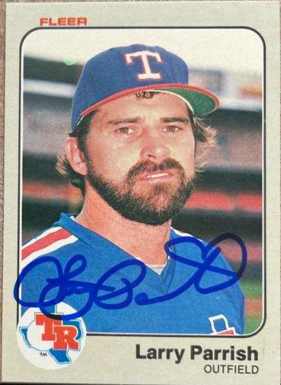 Larry Parrish Autographed 1983 Fleer #574