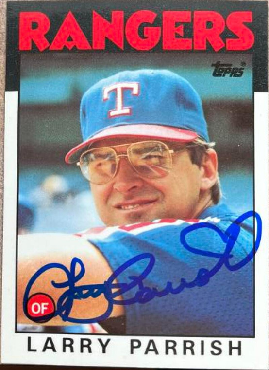 Larry Parrish Autographed 1986 Topps Tiffany #238