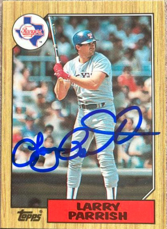 Larry Parrish Autographed 1987 Topps Tiffany #629