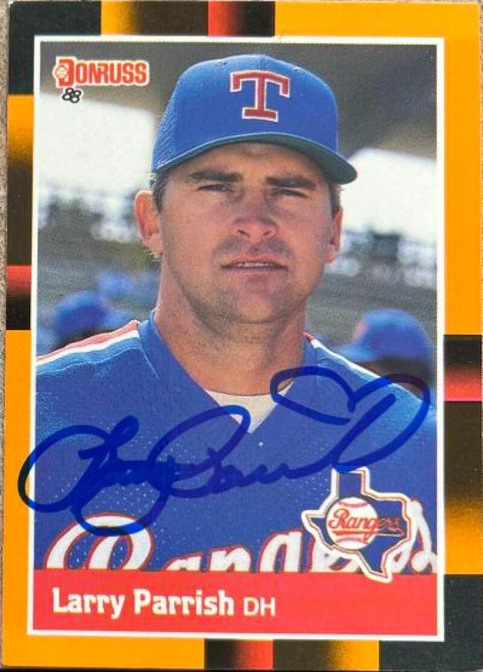 Larry Parrish Autographed 1988 Donruss Baseball's Best #334